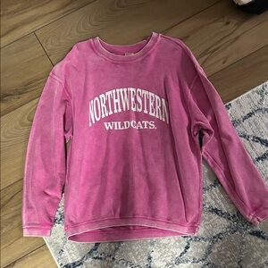 Northwestern Wildcats Pink Sweatshirt